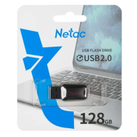 Флеш накопитель 128Gb USB 2.0 Netac U197 черный (NT03U197N-128G-20BK)