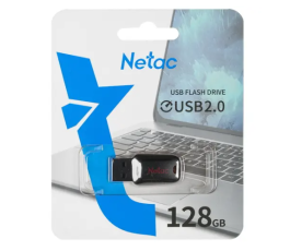 Флеш накопитель 128Gb USB 2.0 Netac U197 черный (NT03U197N-128G-20BK)