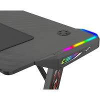 Игровой стол Cactus CS-GTZ-BK-RGB, черный