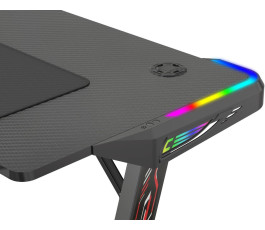 Игровой стол Cactus CS-GTZ-BK-RGB, черный