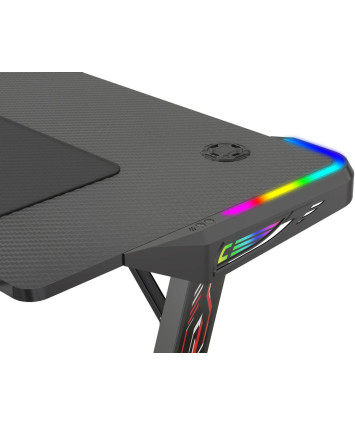 Игровой стол Cactus CS-GTZ-BK-RGB, черный