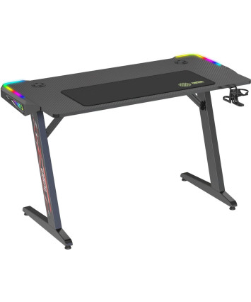 Игровой стол Cactus CS-GTZ-BK-RGB, черный