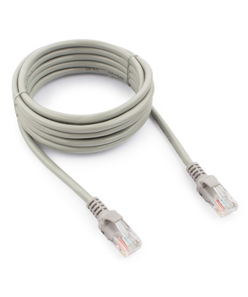 Патчкорд медный UTP Cablexpert PP10-3M кат.5e, 3м, литой, многожильный (серый)