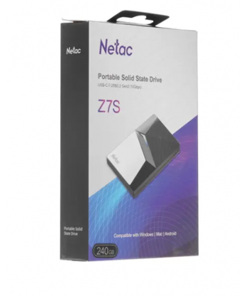 Внешний накопитель SSD 2,5" 240Gb Netac External Z7S USB 3.2 [NT01Z7S-240G-32BK]