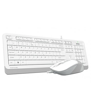 Комплект клавиатура+мышь A4Tech FStyler F1010 White