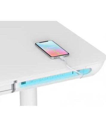 Игровой стол Cactus CS-EGD-WT-LED столешница, закаленное стекло, белый каркас, белый