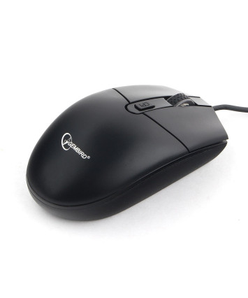Мышь проводная Gembird MOP-500H, черный, USB, подогрев корпуса