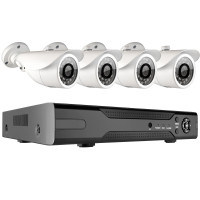 Комплект видеонаблюдения Ginzzu HK-443D, 4ch, 1080N, HDMI, 4 улич. кам. 2.0Mp, IR20м