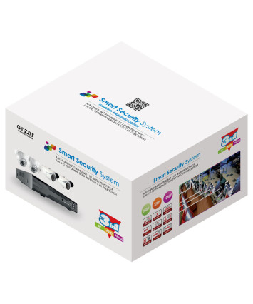 Комплект видеонаблюдения Ginzzu HK-443D, 4ch, 1080N, HDMI, 4 улич. кам. 2.0Mp, IR20м