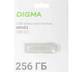 Флеш накопитель 256Gb USB 3.0 Digma DRIVE3 (DGFUL256A30SR)
