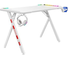 Игровой стол Defender Infinity, RGB, белый