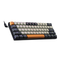 Клавиатура беспроводная механическая Redragon Caraxes Pro, RGB, BT+2.4G, черный/серый