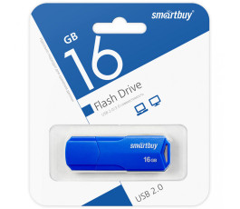 Флеш накопитель 16Gb USB 2.0 SmartBuy CLUE Blue (SB16GBCLU-BU)