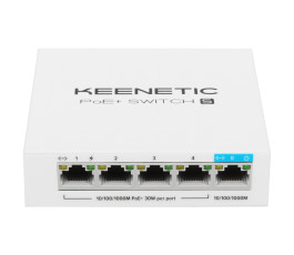 Коммутатор Keenetic PoE+ Switch 5 (KN-4610), управляемый, PoE