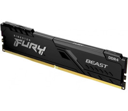 Модуль памяти DDR4 16Gb PC25600 3200MHz Kingston FURY Beast Black (KF432C16BB1/16WP)