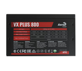 Блок питания 800W AeroCool VX-800 PLUS