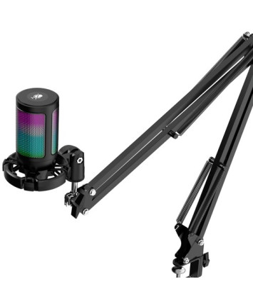 Игровой стрим микрофон Defender Impulse GMC 650 USB, RGB, стойка, провод 1.7 м.