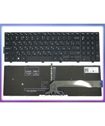 Клавиатура для ноутбука Dell Inspiron 15-3000, 15-5000, 17-5000, 3541, 3543, 3551, 3558, 5542, Black