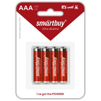 Батарейка Smartbuy алкалиновая LR03/4B AAA (SBBA-3A04B) , 4шт