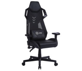 Кресло игровое Cactus CS-CHR-090BL, эко.кожа/сетка крестов. нейлон, черный