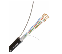 Кабель внешний витая пара Бухта 305м NetLink NL-CU UTP 4PR CAT5e черный (PE-UTP-5e-4x2x24AWG)(7390)