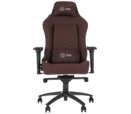 Кресло игровое Cactus CS-CHR-0112BR коричневый эко.кожа с подголов. крестов. сталь