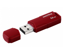 Флеш накопитель 64Gb USB 2.0 SmartBuy CLUE Burgundy (SB64GBCLU-BG)