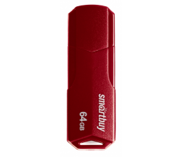 Флеш накопитель 64Gb USB 2.0 SmartBuy CLUE Burgundy (SB64GBCLU-BG)