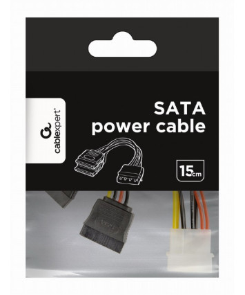 Кабель питания SATA (4 pin MOLEX to 2*SATA) Cablexpert CC-SATA-PSY