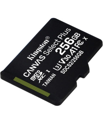 Карта памяти MicroSDXC UHS Class 3 Card 256GB Kingston Canvas Select Plus Class10 (SDCS2/256GBSP)