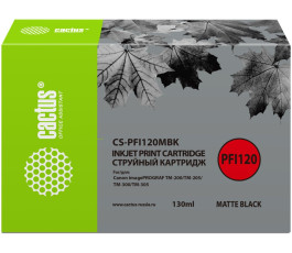 Картридж совместимый Cactus CS-PFI120MBK, 130мл, черный матовый
