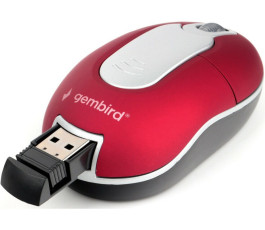Мышь беспроводная Gembird MUSW-605, красный, USB