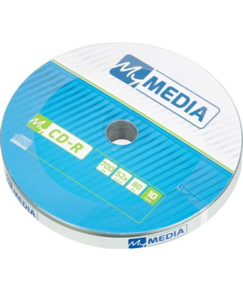 Оптический диск CD-R MYMEDIA 700Mb 52x Pack wrap (10шт)