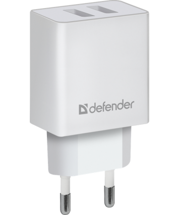 Универсальное СЗУ DEFENDER UPA-22 (2 USB, 2.1А) белый