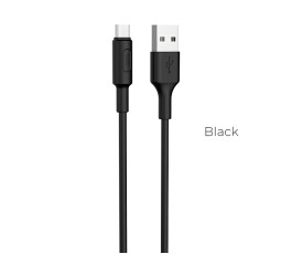 Кабель USB - microUSB, Hoco X25, 1m, черный
