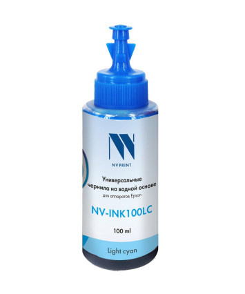 Чернила NV-INK100U Light Cyan универсальные для Сanon/Epson/НР, 100мл