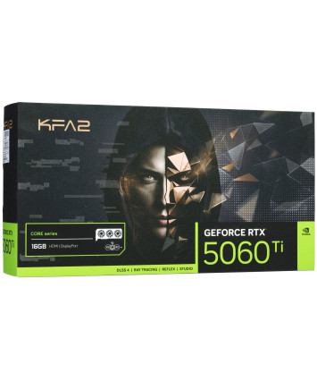 Видеокарта PCI-E 5.0 16Gb GeForce RTX 5060 Ti KFA2 CORE OC 3FAN (56IZN8MHDQDK) Видеокарта PCI-E 5.0 16Gb GeForce RTX 5060 Ti KFA2 CORE OC 3FAN (56IZN8MHDQDK)