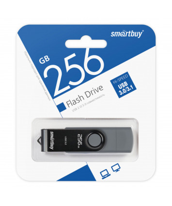 Флеш накопитель 256Gb USB 3.0+TypeC Smartbuy Twist Dual (SB256GB3DUOTWK)