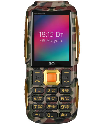 Мобильный телефон BQ 2410L Tank Power 4G Camouflage+Gold