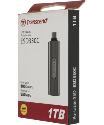 Внешний накопитель SSD 1Tb Transcend ESD330C (TS1TESD330C), серый