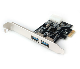 Контроллер PCI-E to USB 3.0 Gembird SPCR-01 (2 port)