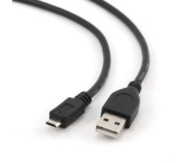 Кабель microUSB 2.0 Gembird 1m Black CCP-mUSB2-AMBM-1M