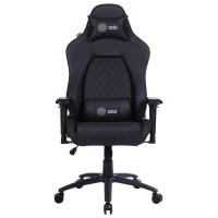 Кресло игровое Cactus CS-CHR-130 черный эко.кожа с подголов. крестов. сталь, черный