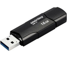 Флеш накопитель 16Gb USB 2.0 SmartBuy CLUE Black (SB16GBCLU-K)