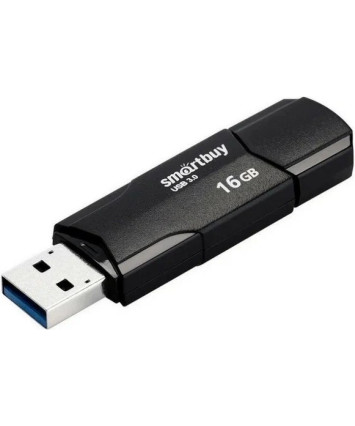 Флеш накопитель 16Gb USB 2.0 SmartBuy CLUE Black (SB16GBCLU-K)