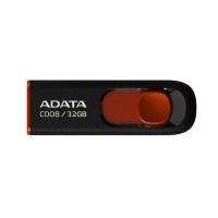 Флеш накопитель 32Gb USB 2.0 AData C008 AC008-32G-RKD, красный/черный