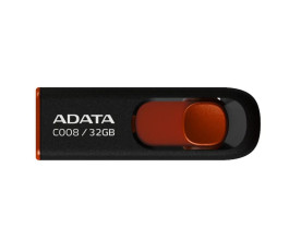 Флеш накопитель 32Gb USB 2.0 AData C008 AC008-32G-RKD, красный/черный