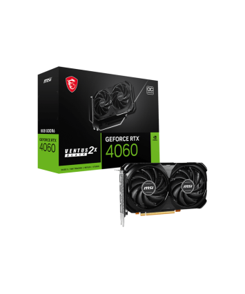 Видеокарта PCI-E 4.0 8Gb GeForce RTX 4060 MSI VENTUS 2X BLACK 8GB