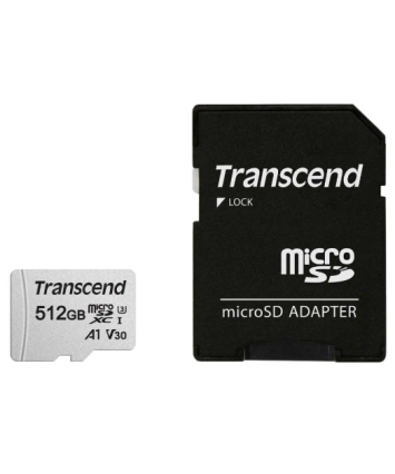 Карта памяти MicroSDHC 512Gb Transcend 300S+ class 10 (с адаптером)