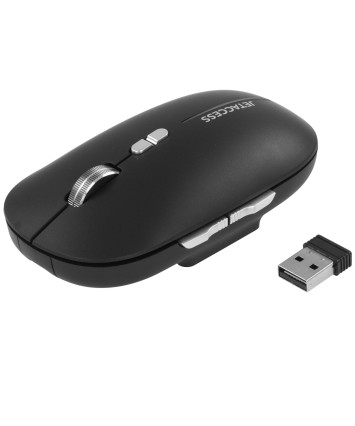 Мышь беспроводная JETACCESS OM-R99 BW, BT+2.4G, черный